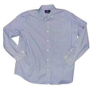 VINEYARD VINES Blue & White Stripe Classic Fit Murray Shirt Size 2XL